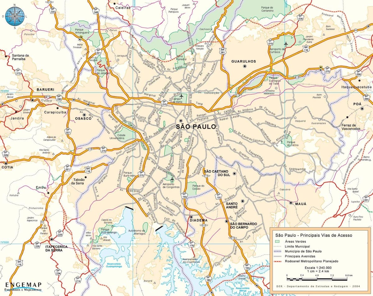 মানচিত্র, সাও পাওলো