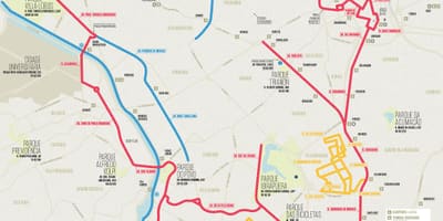 সাও পাওলো সাইকেল মানচিত্র
